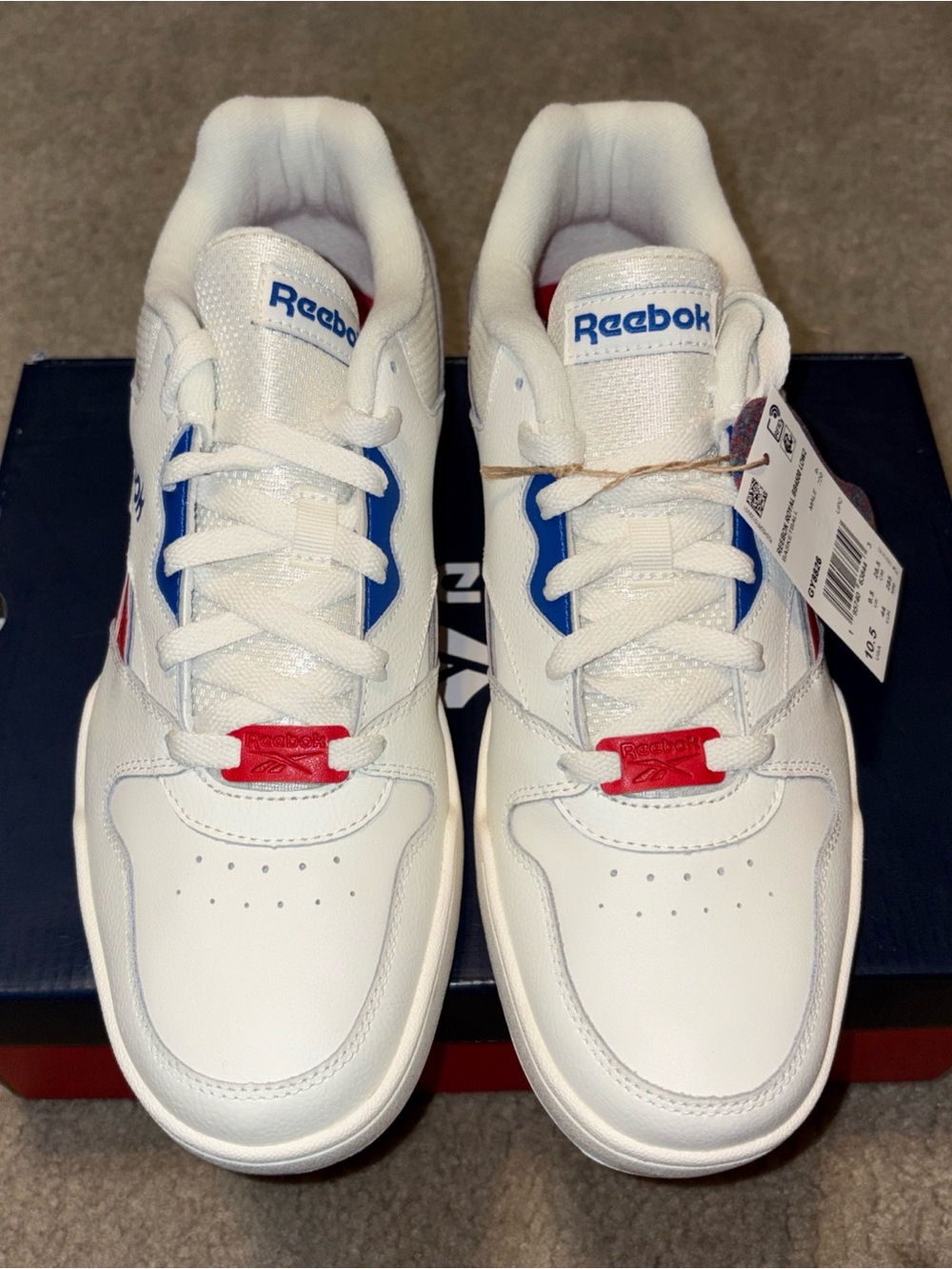 Reebok Men's Royal Bb4500 Low 2 Trainer Sneakers Upper Leather Classics  10.5